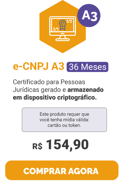 e-CNPJ A3 36 Meses – Associado