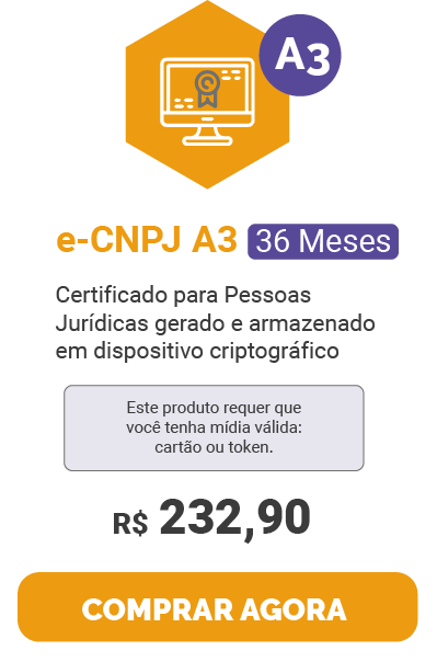 e-CNPJ A3 36 Meses
